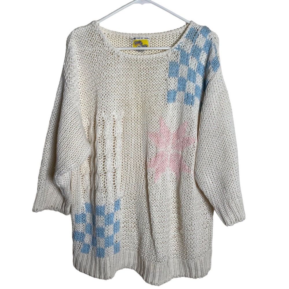 Woman's Sweater- Hand knit, loose knit, soft